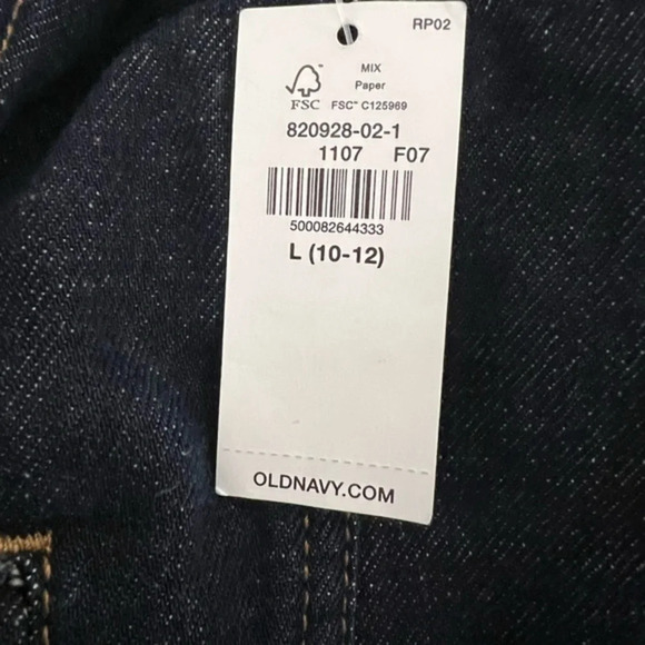 Old Navy girls denim jean jacket trucker style size 10-12 large - Picture 10 of 10